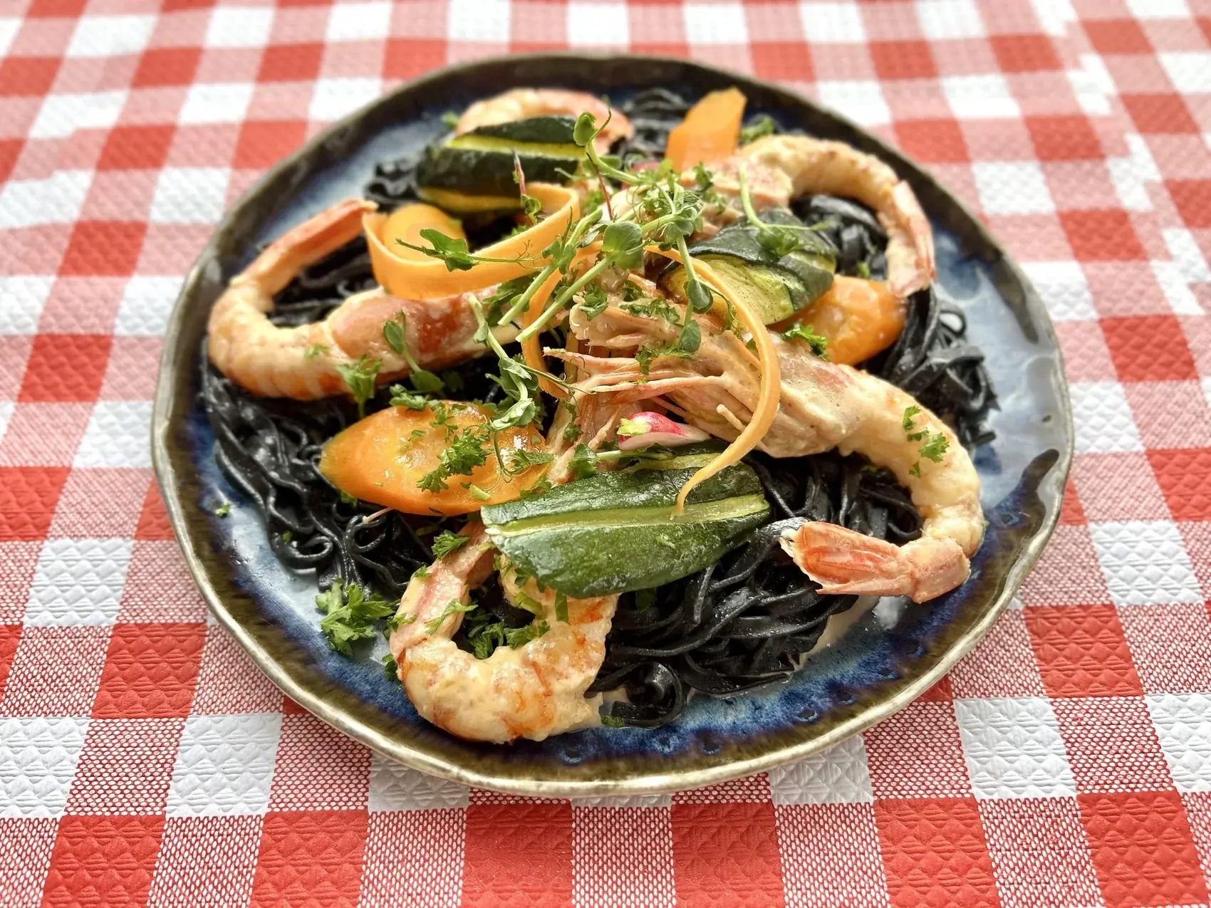 Gambas flambées au whisky